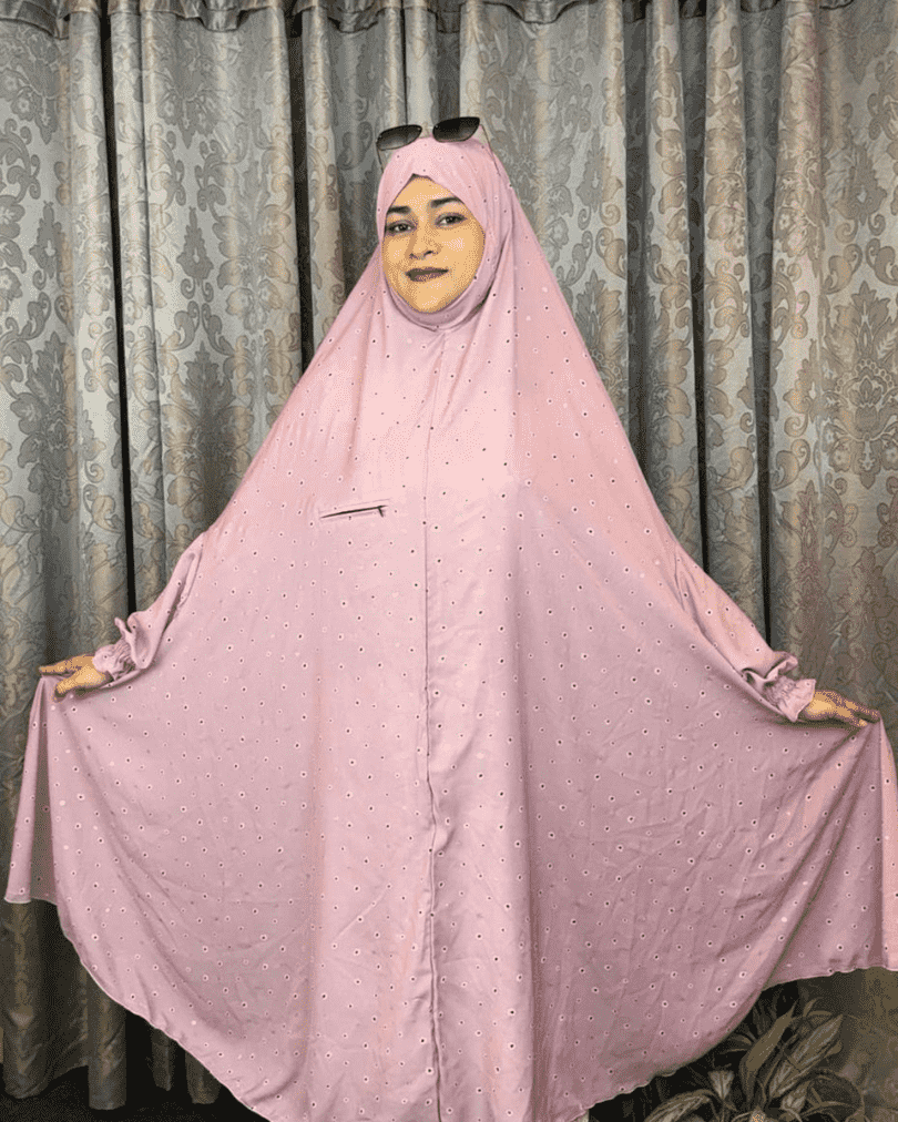 Print Khimar Pink Alex Fabric