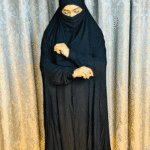 Black Khimar Switch Cotton Fabric