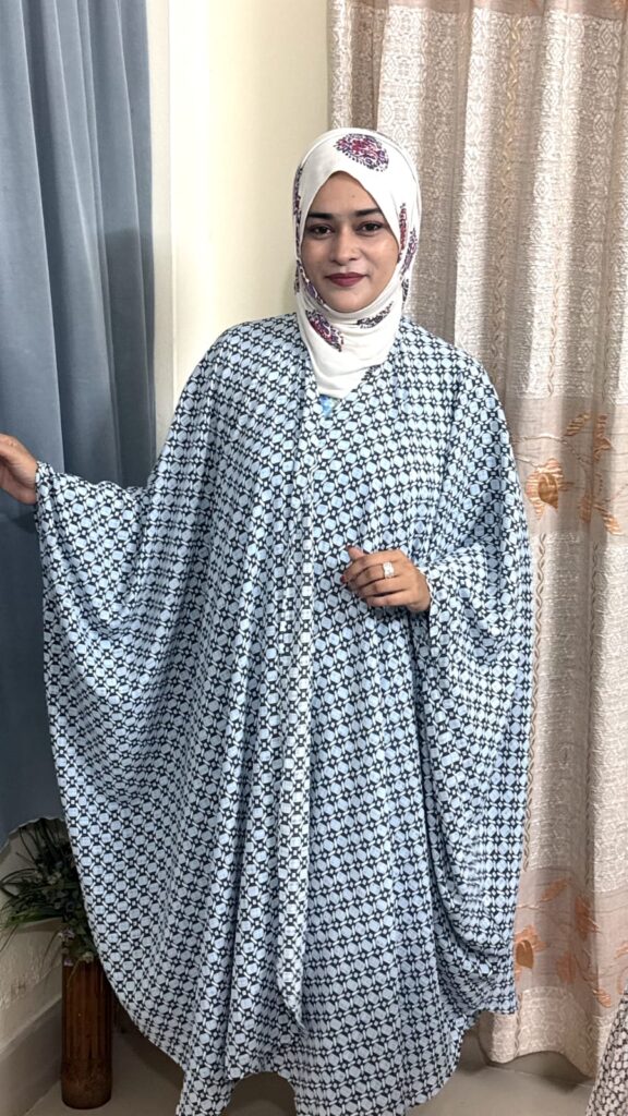 Comfortable Cover Up — Navy Blue Print